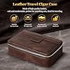 SEMKONT Cigar Humidor,Leather Travel Cigar Humidor,Include 4 Cigar Tubes with Humidifiers, Portable Cigar Case with Cigar Draw Enhancer and Multifunction Cigar Cutter,Cigar Accessories Gift Set