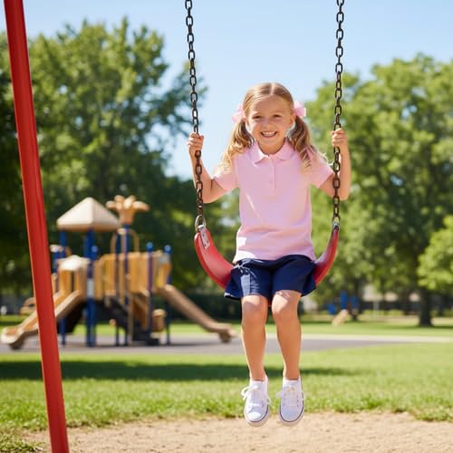 Image of Girls Polo Shirt Short Sleeve Shirt for School Uniform Polo Shirts