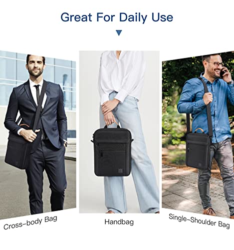 Dadanism 9-11 Inch Tablet Sleeve Bag Fits 11" Ipad Pro, 10.9" Ipad 10Th Gen, 10.9" Ipad Air 5/4, 10.2" Ipad 9Th/8Th/7Th, Handle Carrying Case With Shoulder Strap For Galaxy Tab S8/A8/S6 Lite, Black #TOP7