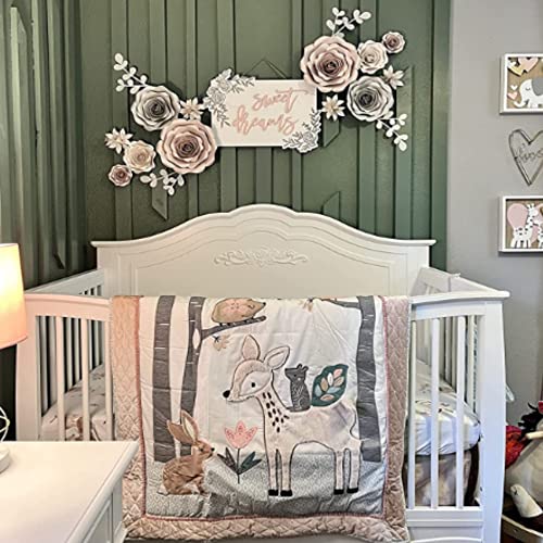 Rainbows & Lilies Paper Flowers Decorations For Wall - 3-Set Bundle For Wedding, Bridal Shower, Baby Girl Nursery Decor, Flower Backdrop, Centerpieces, Photos, Party #TOP6