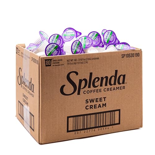SPLENDA Single Serve Coffee Creamer Cups, Sugar Free Sweet Cream, 180 Count