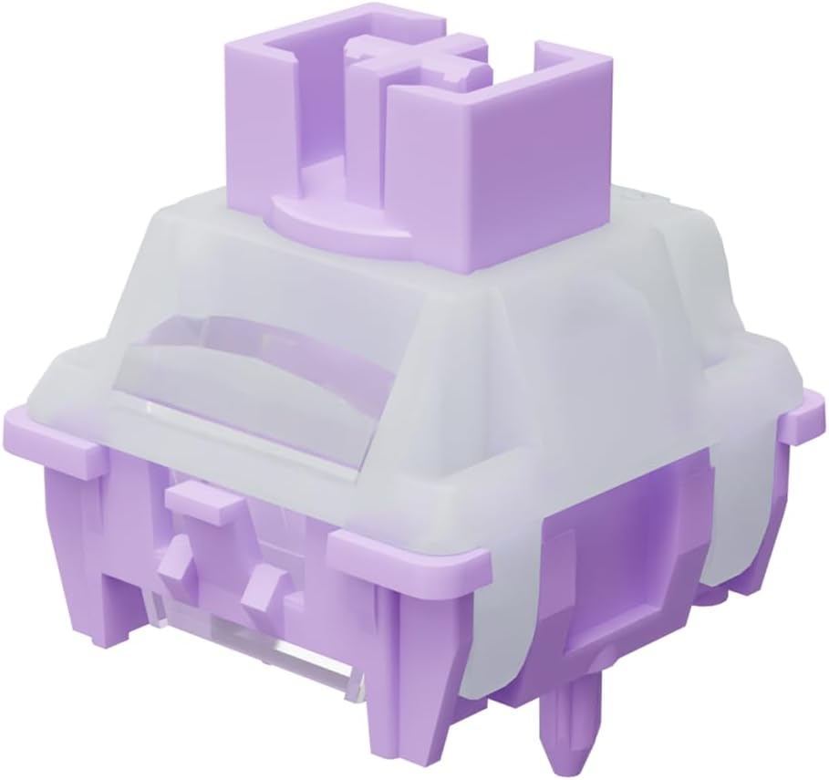 GATERON Magnetic Orchid Keyboard Switch, Wall Stem Full POM Linear Pre-Travel Freely Setting Factory Pre-lubed for Magnetic Gaming Keyboard (90)