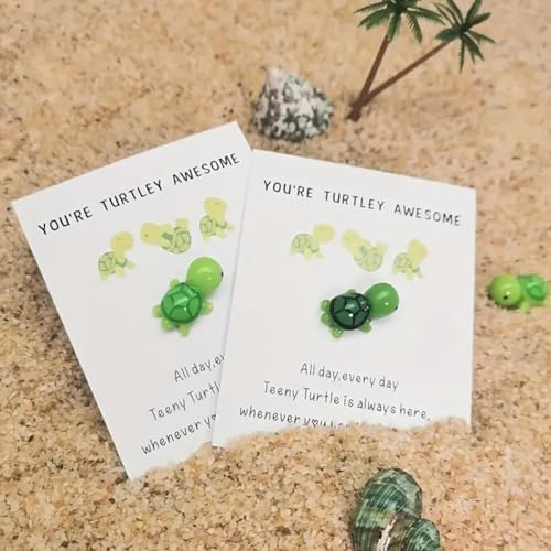 Emotional Support Turtle Gifts, You're Turtley Awesome Pocket Turtle Hug Lovely Cute Turtle Shaped Card Friendship Gift, A Card with A Turtle Ornament4
