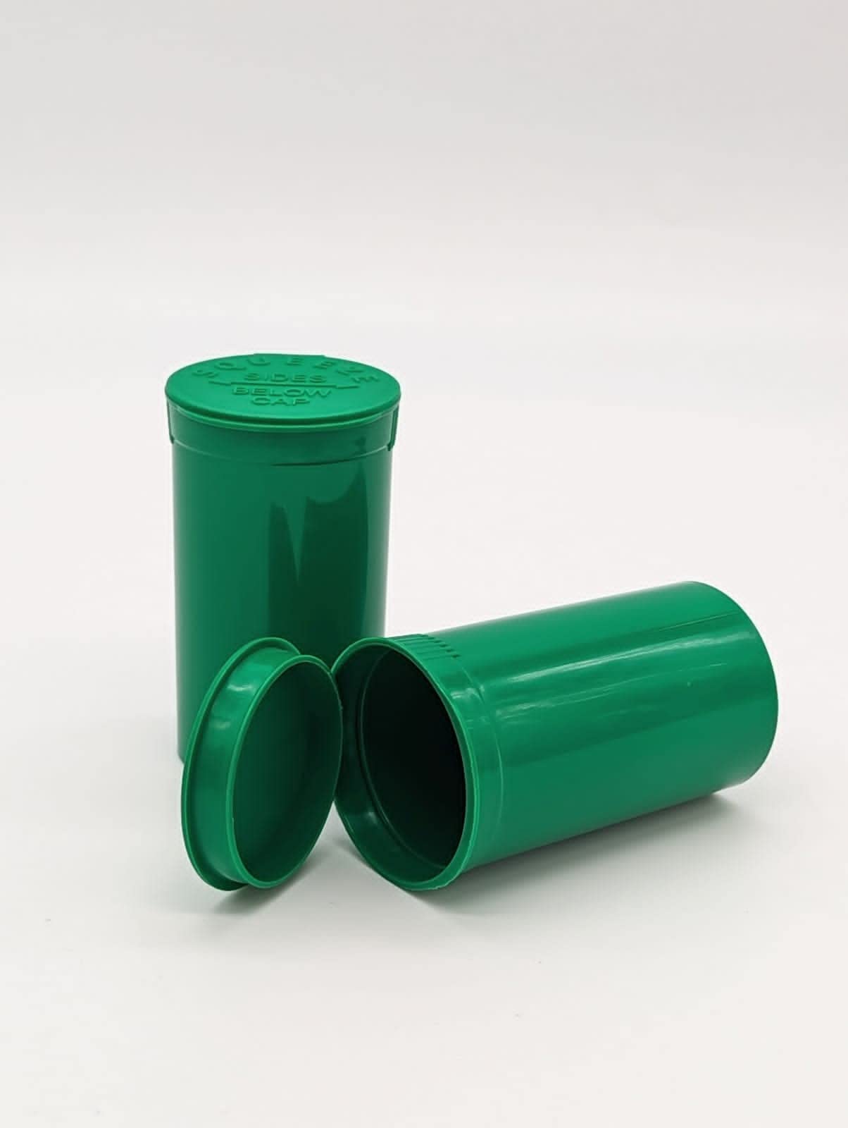 Zoots Products Green 19 Drams 225 pcs/Box Pop Top Containers vials, Airtight, Child Proof, Smell Proof, 2.75" x 1.5" x 7cm