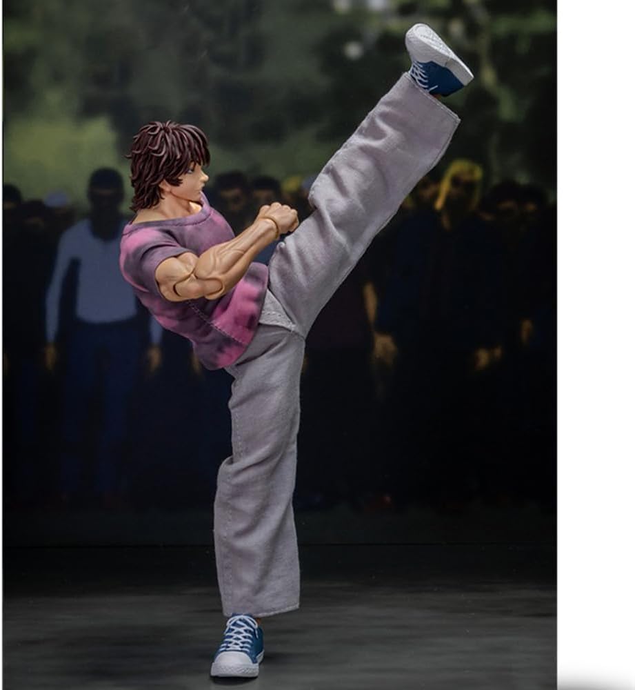 QAHEART Hanma Yujiro Action Figure 18CM Anime Figure Yujiro Statue Model, Joints Movable Cartoon Manga Figure Handmade Collectible Desktop Decoration for Fans