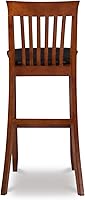 Vista 7 de Linon Torino Collection Craftsman Taburete de bar 30, color cereza oscuro