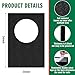 Mindsoft Extra Large Dart Board Wall Protectors Dart Board Backing Felt Wall Tiles Extended Length Dartboard Surround Cork Dartboard Backer Alternative with Bracket Hanging Kit(36 x 24 x 0.5 Inch)