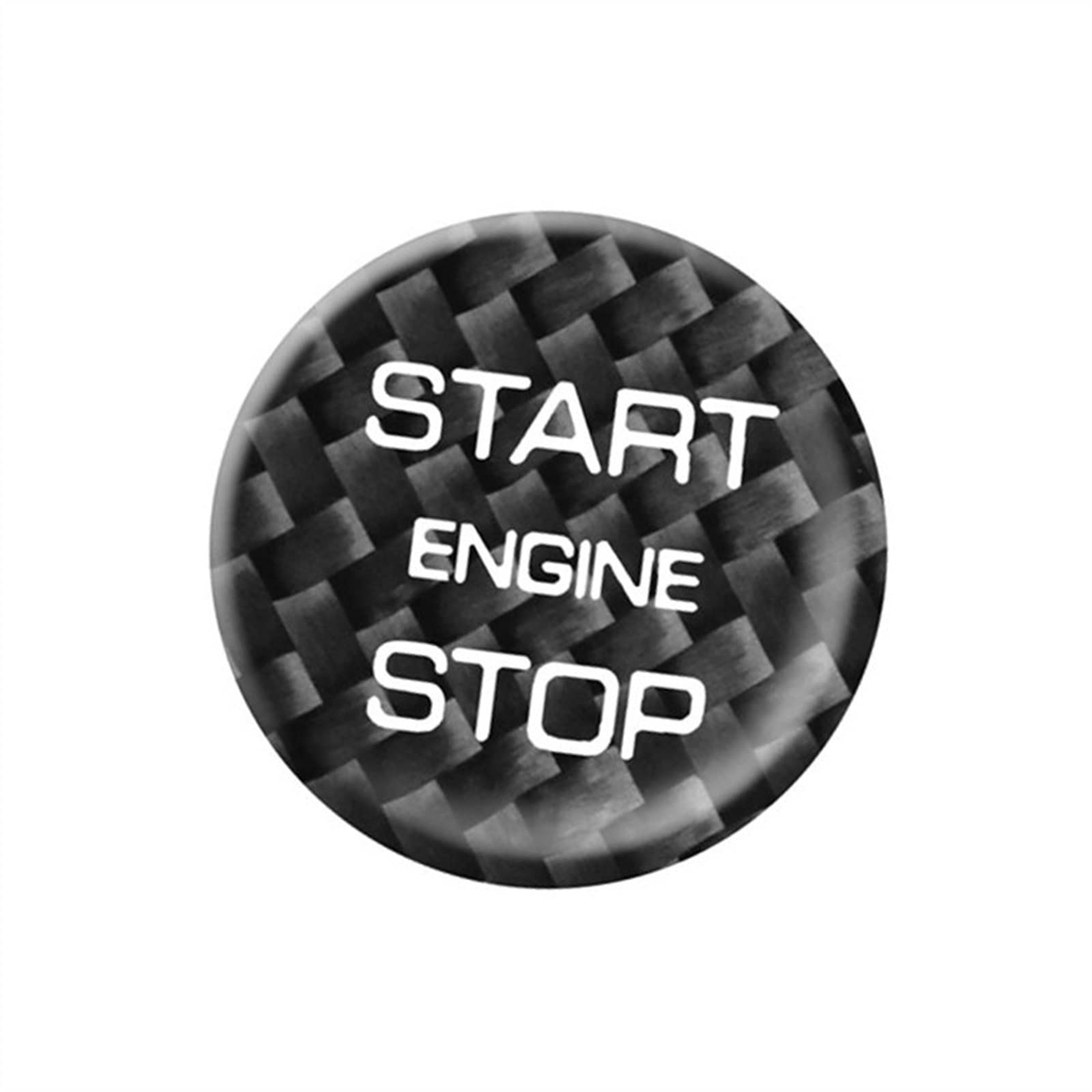 Compatible With Star Pulse 2017 2018 2019 Car Engine Start Stop One Button Start Button Trim Cover Button Stickers Button Stickers(Color:Black)