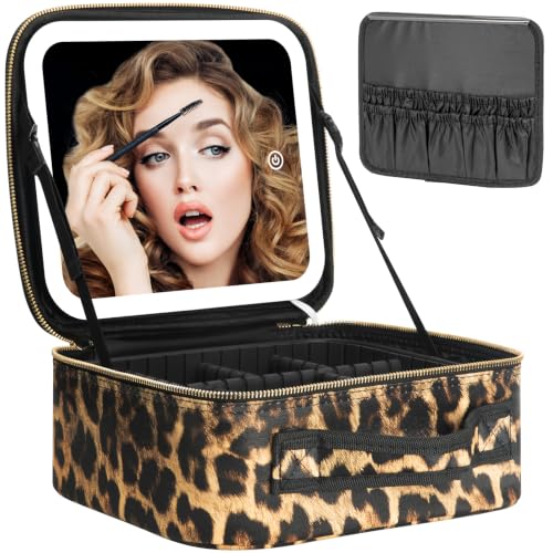 Maletín de maquillaje con espejo LED Extrei Gent para retocarte en cualquier viaje