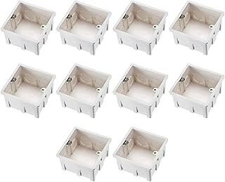 uxcellÂ® Wall Switch Box Electrical Outlet Flush Mount 86 Type 1-Gang White Pack of 10