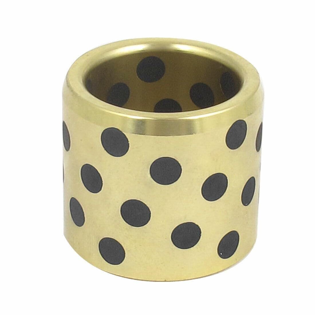 Gqnblvhzupdm One Color Industrial Shaft Bearings, 25Mmx33x30mm Oilless Graphite Lubricating Brass Bearing Bushing Sleeve