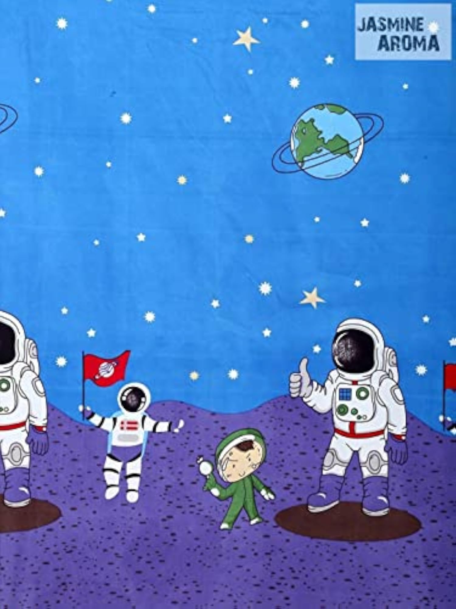 Cute Cartoon Bedsheet for Kids Room, Single Bedspread