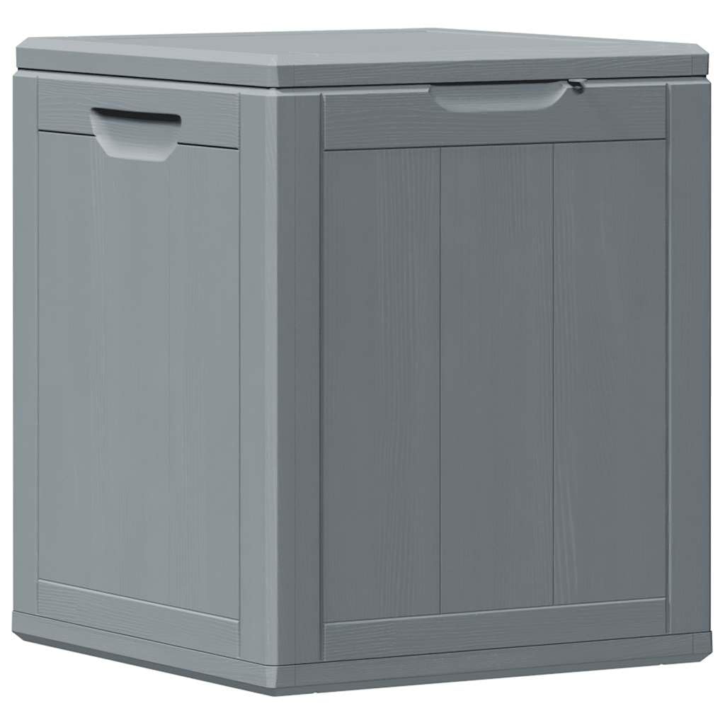 JHQHSM PP Wood Look Garden Storage Box 90L, Outdoor Storage Chest for Cushions and Pillows, Lightweight Weather-Resistant Patio Organizer