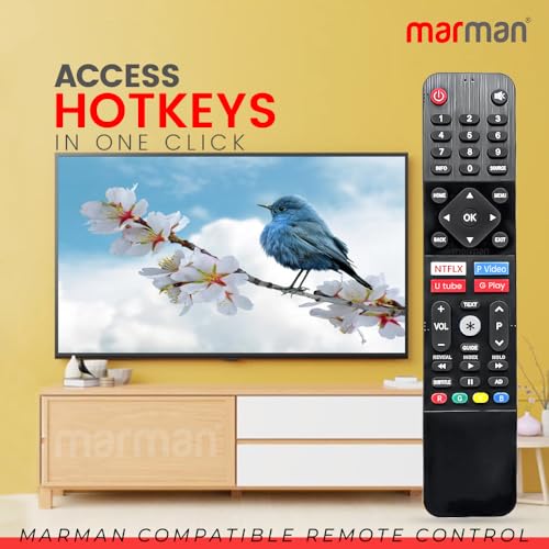 Image of marman Compatible with Nokia Tv Remote Control Original 43CAUHDN 55CAUHDN 43 55 Inch TV Model Only Support Suitable for Smart 4k FHD UHD Android Television Without Voice Command