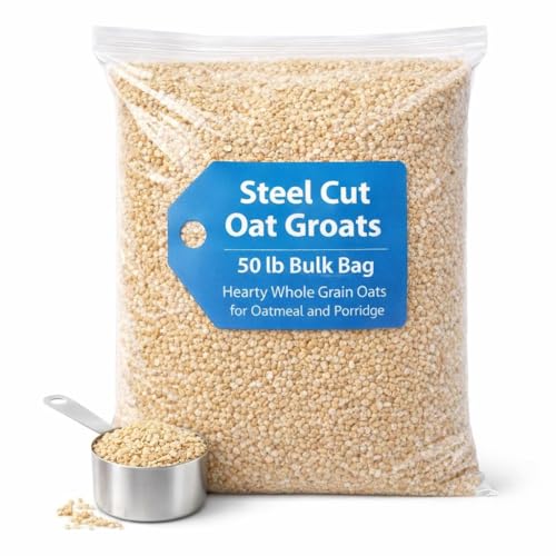 Steel Cut Oat Groats Bulk 50 LB Bag, Delicious Breakfast