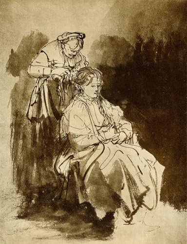 Pintura la Toilette di Rembrandt en lienzo mural de alta fidelidad 60x90