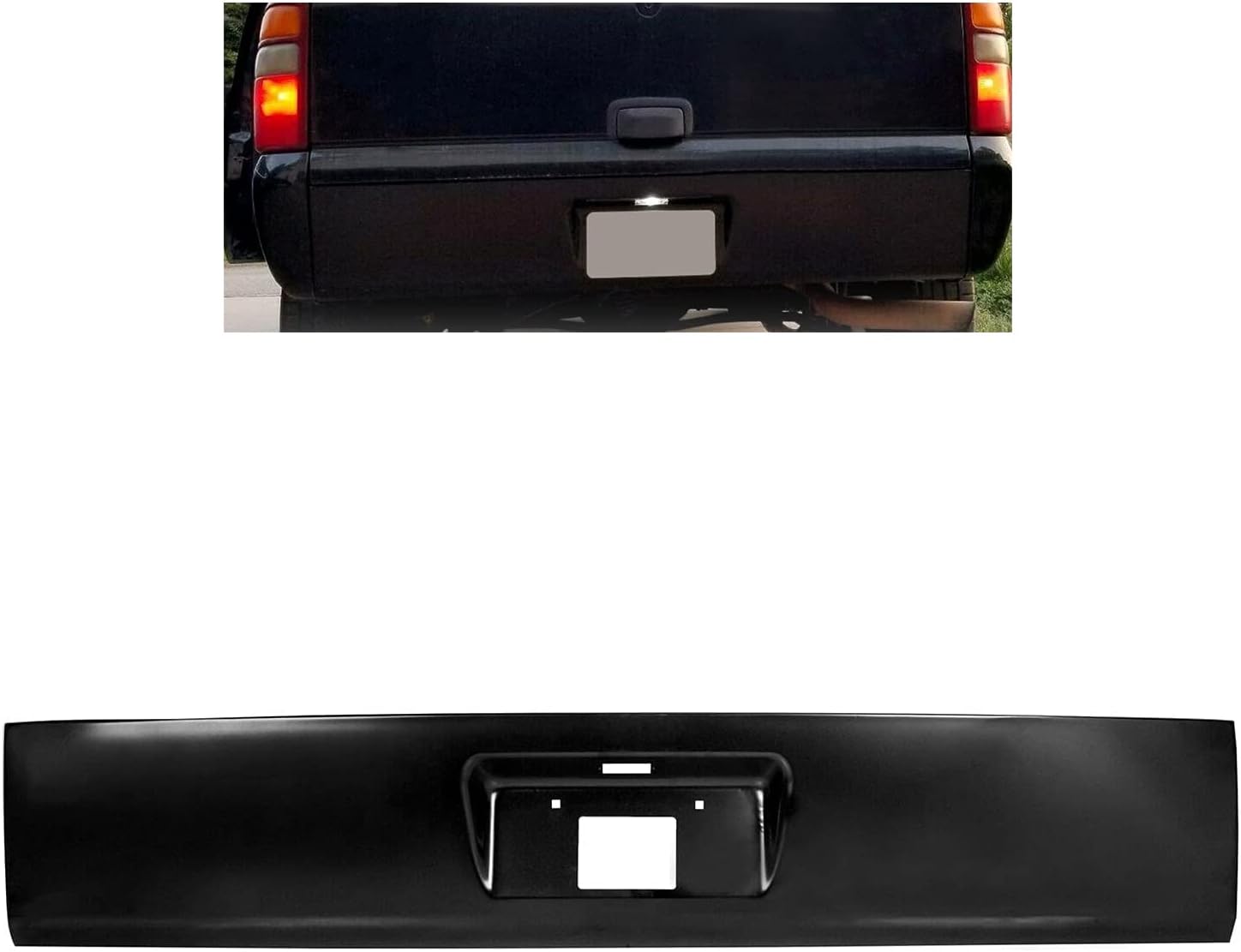 HECASA Rear Roll Pan W/LED Light Compatible with 2000-2006 Chevy Suburban/Tahoe/GMC Yukon
