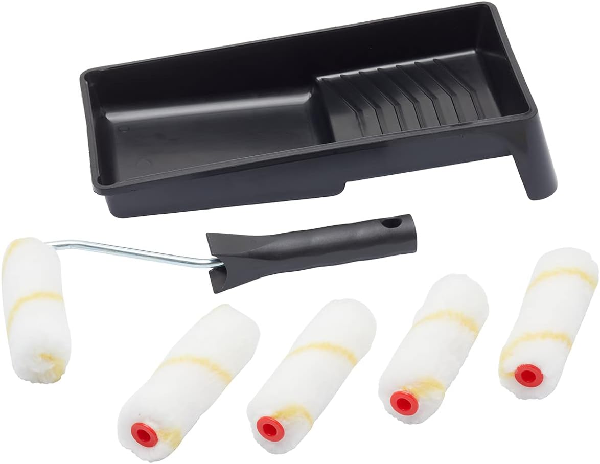 Fit For The Job 7 pc Mini Paint Roller Set for Painting with Emulsion