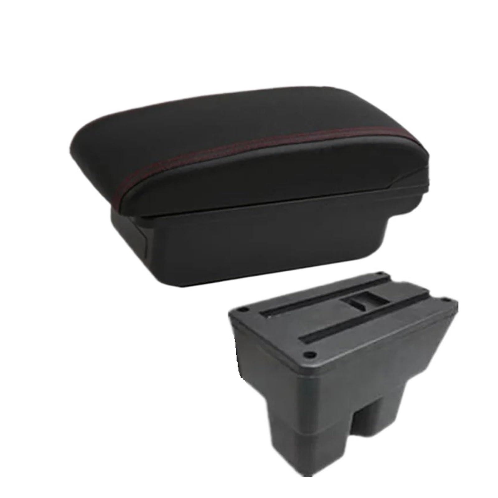 UMDJJU For Suzuki For Jimny 2019-2025 Armrest Box Car Storage Dedicated Retrofit Interior Accessorie Car Centre Console Armrest Box(A1 Black red NO USB)