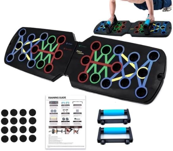 Push Up Board,Portable Dismountable 17 in 1 Push Up Bar at Home Gym,Professional Muscle Training Equipment is Available for Men and Women,The Ideal Gift for Fitness Enthusiasts,Pushup Board Set