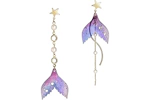 Mermaid Tail Pearl Hypoallergenic Earrings for Women