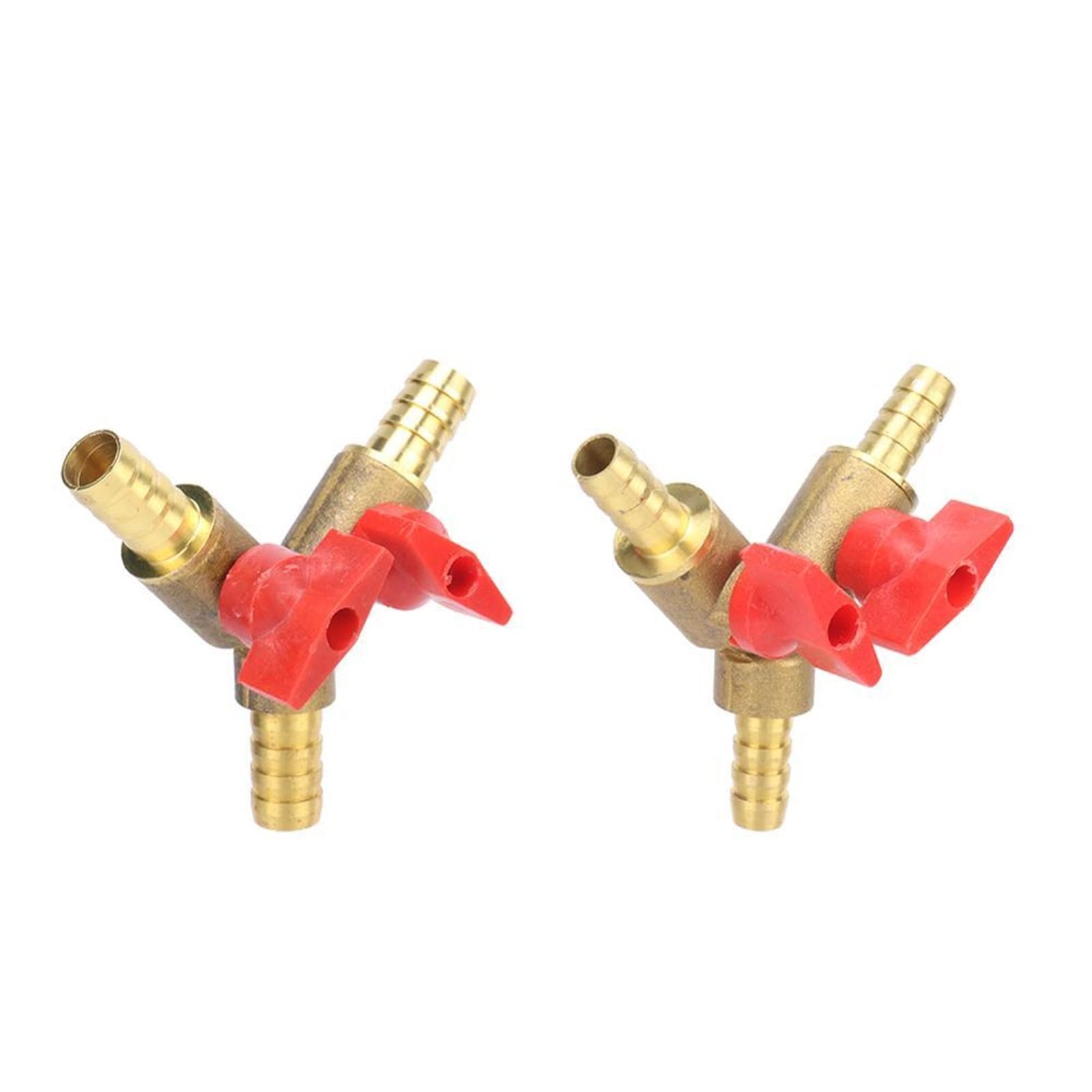 Vanne d'arrêt en Y en laiton 8mm pour raccordement tube de gaz et eau