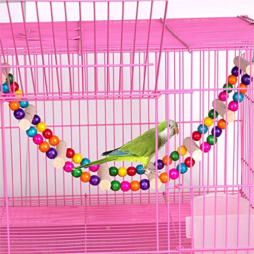 image for RSV Birds Parrot Swing Toys 10pcs, Rattan Chewing Hanging Perches Bird