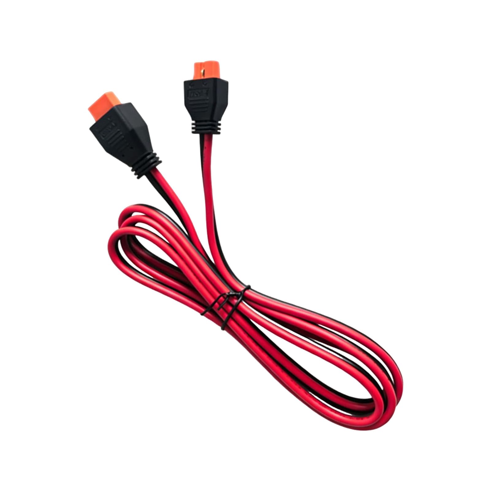 XT60i Ladeverlängerungskabel 12AWG Stecker auf Buchse, 5 Meters | Geformte Zugentlastung, rot schwarzes Kabel für Camping Stromversorgung