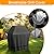 BBQ Grill Cover for Outdoor Grill 32 Inch, BBQ Gas Grill Cover Waterproof, Barbecue Cover with Adjustable Straps for Weber, Char-Broil, Brinkmann, Jenn Air, Nexgrill Grills 2 Burner, Black