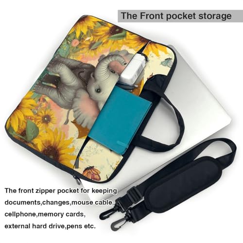 Bolso portátil impermeable Cute Elephant 15.6 pulg miniatura 6