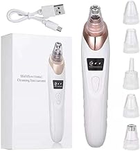 TOZLER 5 In 1 Multi-Function Blackhead Whitehead Extractor Remover Device Facial Cleansing Tool ,Skin Cleaner,Pimple Removal Tool,Acne Pimple Pore Cleaner Vacuum Suction Tool For Men & Women (5 In 1 Blackhead Remover)