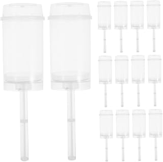 30pcs Clear Plastic with Lids Food Safe Cake Holders for Bakery and Home Use Leak Resistant Base Easy to Fill Dessert Push Containers