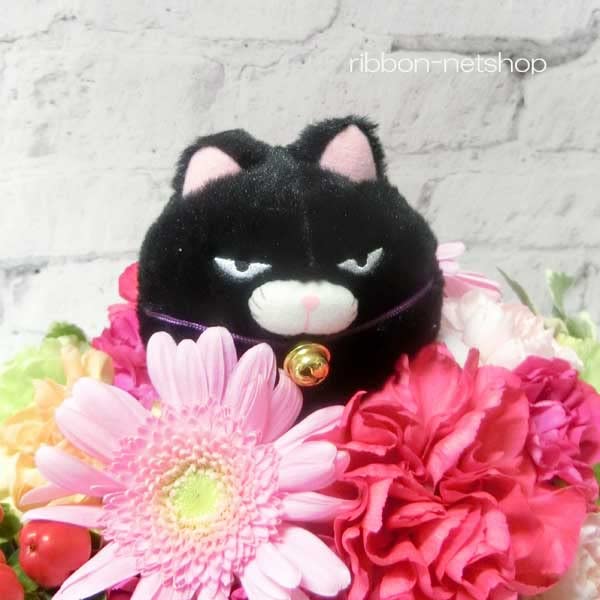 フラワーアレンジメント小物入れ 猫付き フラワーアレンジメント小物入れ 猫付き atorie