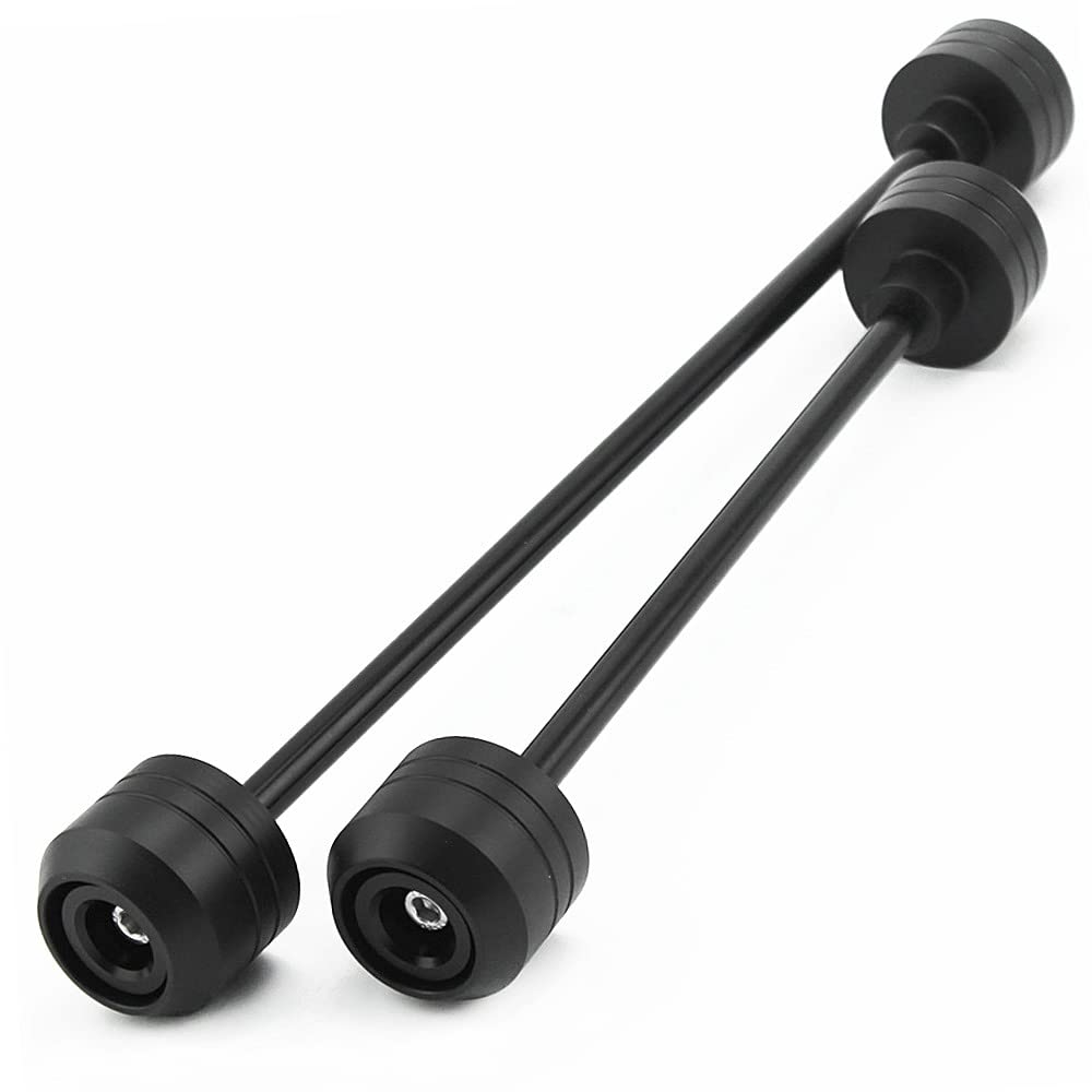 Protettori Assale Moto Per Yamaha MT-09 | Slider Anteriore E Posteriore In Alluminio | Anti-Caduta Nero