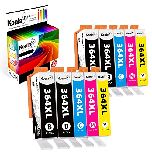 Koala 364XL Cartuchos de Tinta Compatible para HP 364 XL 364XL Multipack para OfficeJet 4622 4620 Deskjet 3520 3070A Cartucho Photosmart 7510 5510 5524 7520 5520 6520 5522 6510 5515 Tinta (10 Pack)