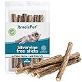 AmeizPet Catnip Sticks For Cats, Cat Dental Chew Sticks - Natural Matatabi Cat Dental Care, Silvervine Cat Teeth Cleaning Dental Sticks 6 Pcs