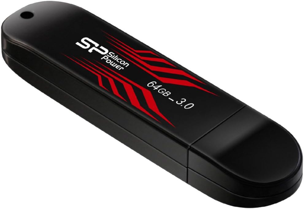 Silicon Power 64GB Blaze B10 USB 3.0 Flash Drive, Read/Write Speed Upto 90/60 Mbps, Turkey Blue (SP064GBUF3B10V1B)