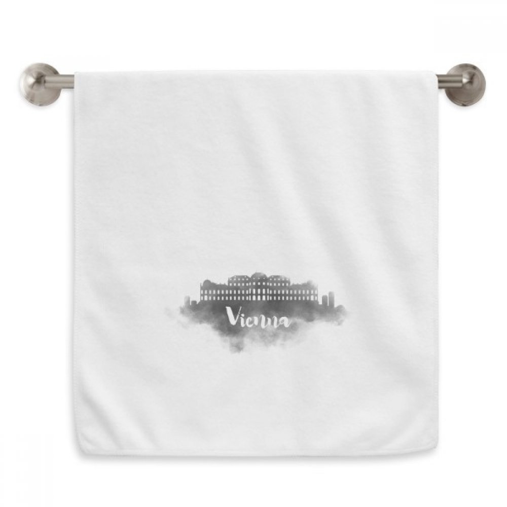 Serviettes moelleuses Vienne Autriche encre de qualité supérieure serviette de toilette blanche
