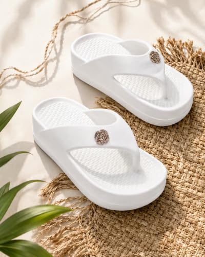 Image of ATHCO womens Fenny Women's Acupressure Slippers & Flip-Flops | Soft Foot Massager, Lightweight, Anti-Skid, Waterproof Comfort Slippers for Women & Girls | Daily Casual Wear
