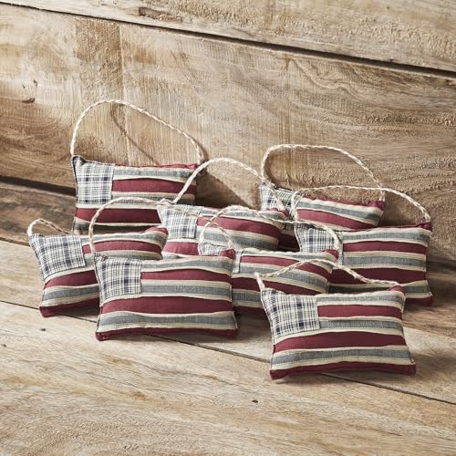 VHC Brands My Country Flag Ornament Bowl Filler Set of 8 3x5