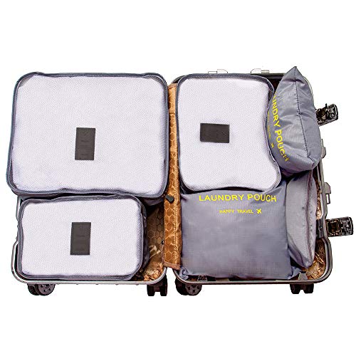 DoGeek Packing Cubes 6 Sets Reisorganizer Verpakkingstassen Inpakorganisatoren Kledingtassen Handbagage Cubes - Image 3