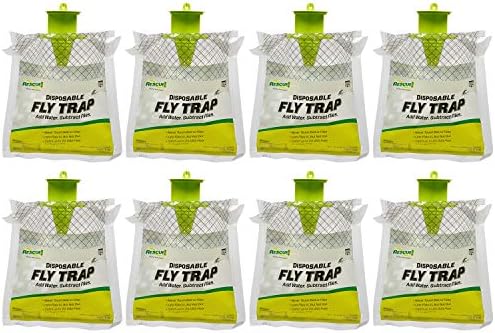 RESCUE! Outdoor Disposable Hanging Fly Trap - 8 Traps