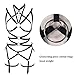 Full body harness for women Lingerie cage bra Garter belt set Chest strap Gothic Punk Plus size Festival rave Halloween (Black)