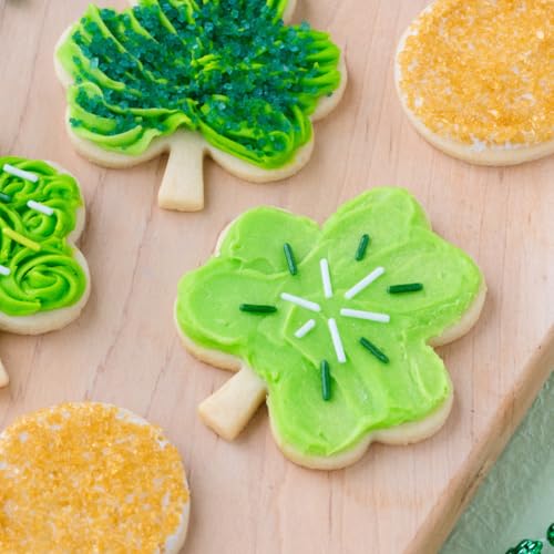 Image of Sweets Indeed Dye Free St. Patricks Day Sprinkles, 6 Cell Sugar and Jimmies, No Artificial Dyes, Edible Sprinkle Mix Jimmies Perfect for Cake Decorations Baking Ice Cream Cookies Cupcake Topper (Shamrock)