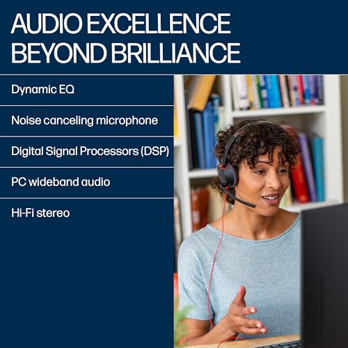 Image of Poly Blackwire 5220 USB-A Wired Headset (Plantronics) - Flexible Noise-Canceling Boom Mic - Ergonomic Design - Connect to PC /Mac, Mobile via USB-A or 3.5 mm - Works w /Teams, Zoom - Amazon Exclusive