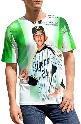 Amazon | [HAMOM] 阪神タイガース 横田慎太郎 メンズ Tシャツ 男