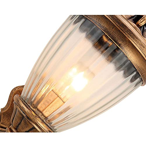 Applique murale extérieur noir luminaire de jardin étanche E27 - 6