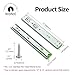 NIBNIE 6 Pairs 12 Inch Soft Close Drawer Slides, Heavy Duty Ball Bearing Self Closing Drawer Slides Side Mount for Kitchen Cabinet, RV, Tool Box, 110 LB Capacity