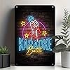 Neon Karaoke Battle tin sign, Vintage Neon Lights ... #5