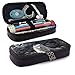 Produktbild Moon Wolf Federmäppchen, großes Fassungsvermögen, strapazierfähiges Leder, Make-up-Tasche mit Reißverschluss, für Schule, Büro